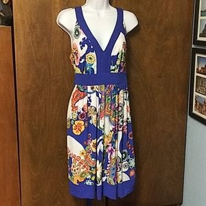 NWT ECI MULTI-COLORED JERSEY SUN DRESS